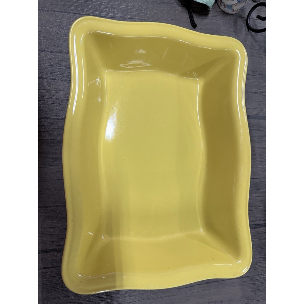 CERUTIL STONEWARE GRES CULINAIRE BAKING DISH GOLD 11x8ish